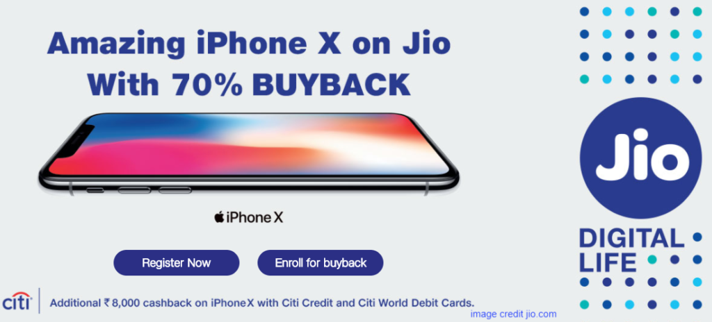 Jio Offers on iPhone X